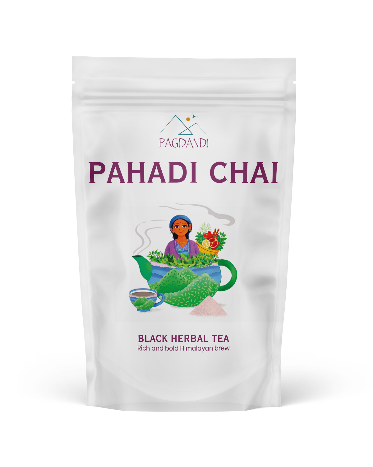 Black Herbal Tea — front