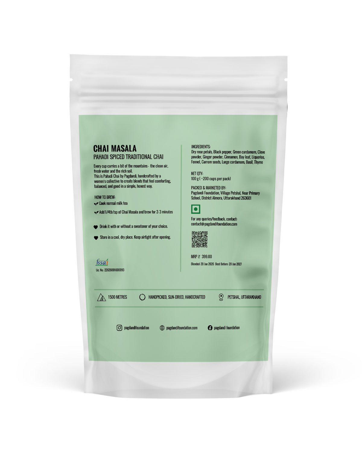 Chai Masala — back