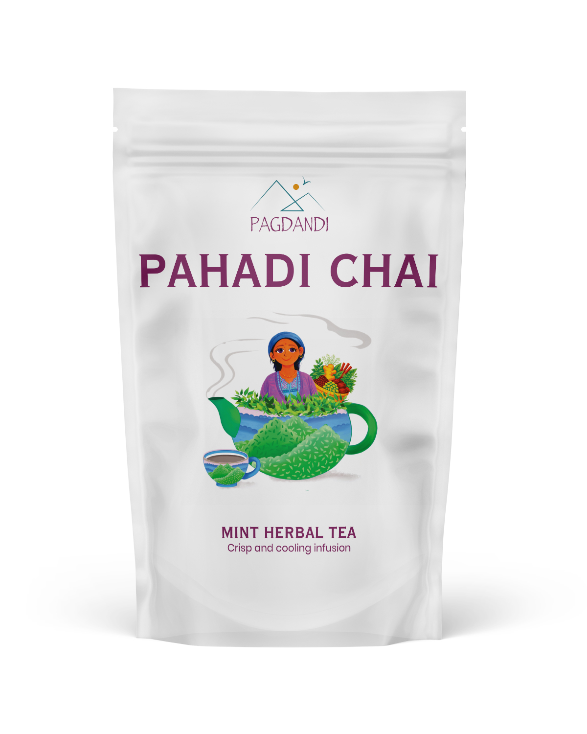 Mint Herbal Tea — front